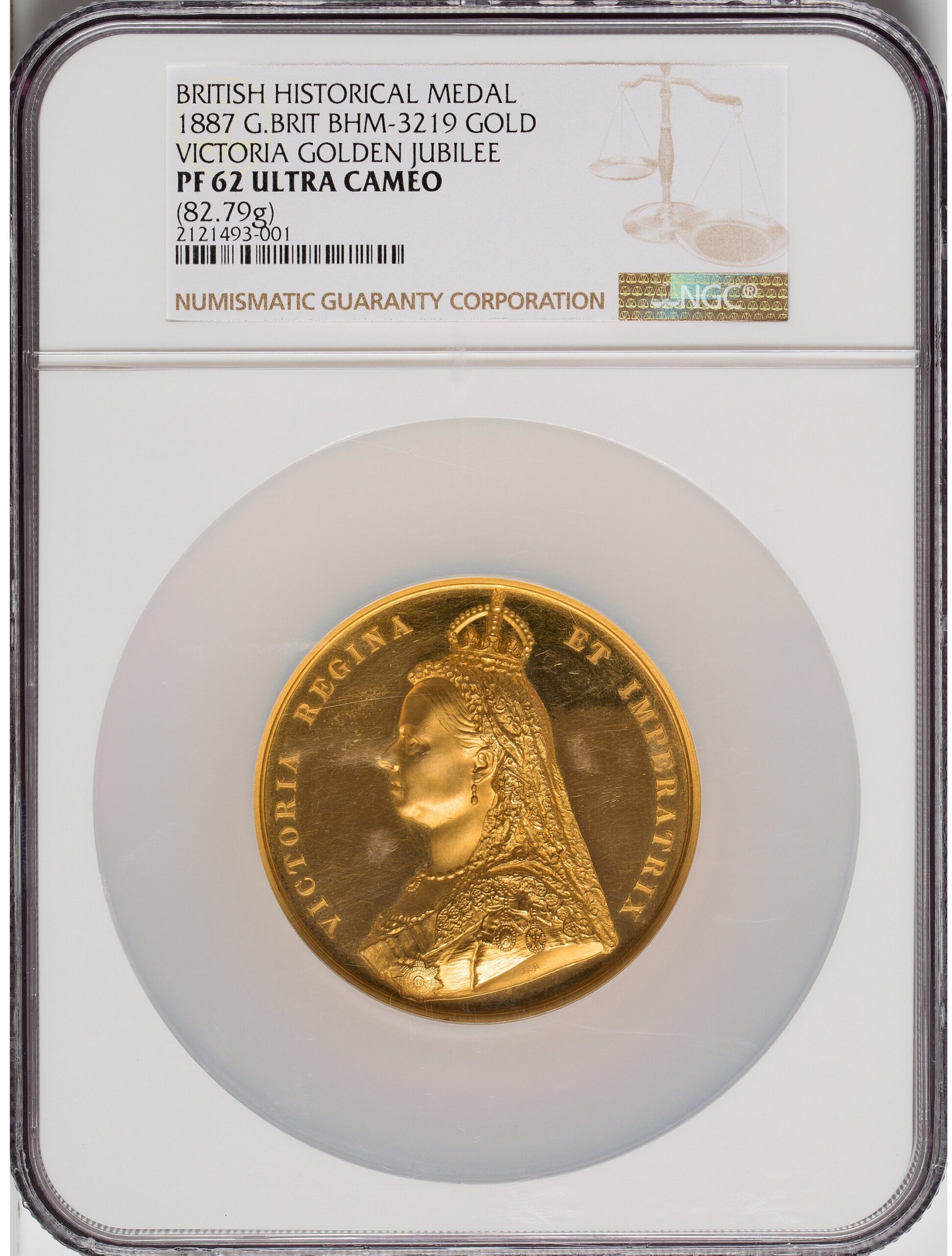 PF62UC】1887年ヴィクトリア女王戴冠50周年記念大型メダル ...