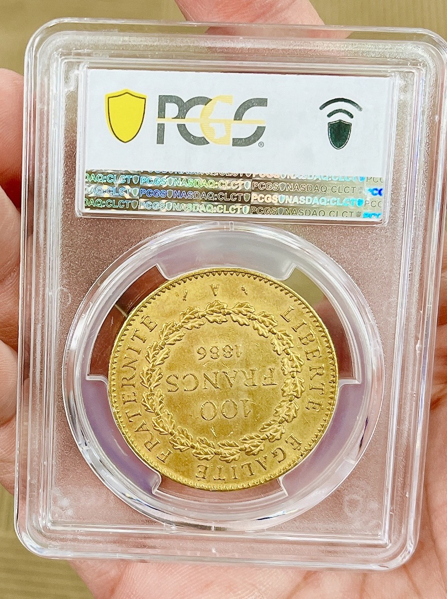1886年フランス100フラン幸運のエンゼル金貨【MS63】 | アンティーク 