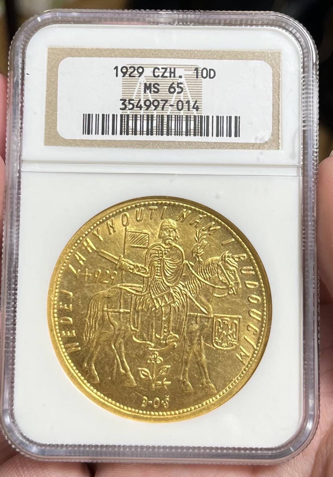 今がチャンス！】1929年チェコスロバキア10ダカット金貨【MS65